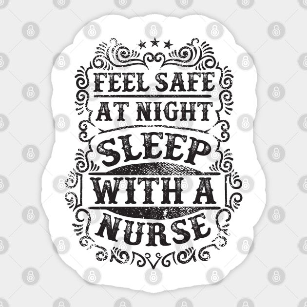 Sleep With a Nurse Sticker by Verboten